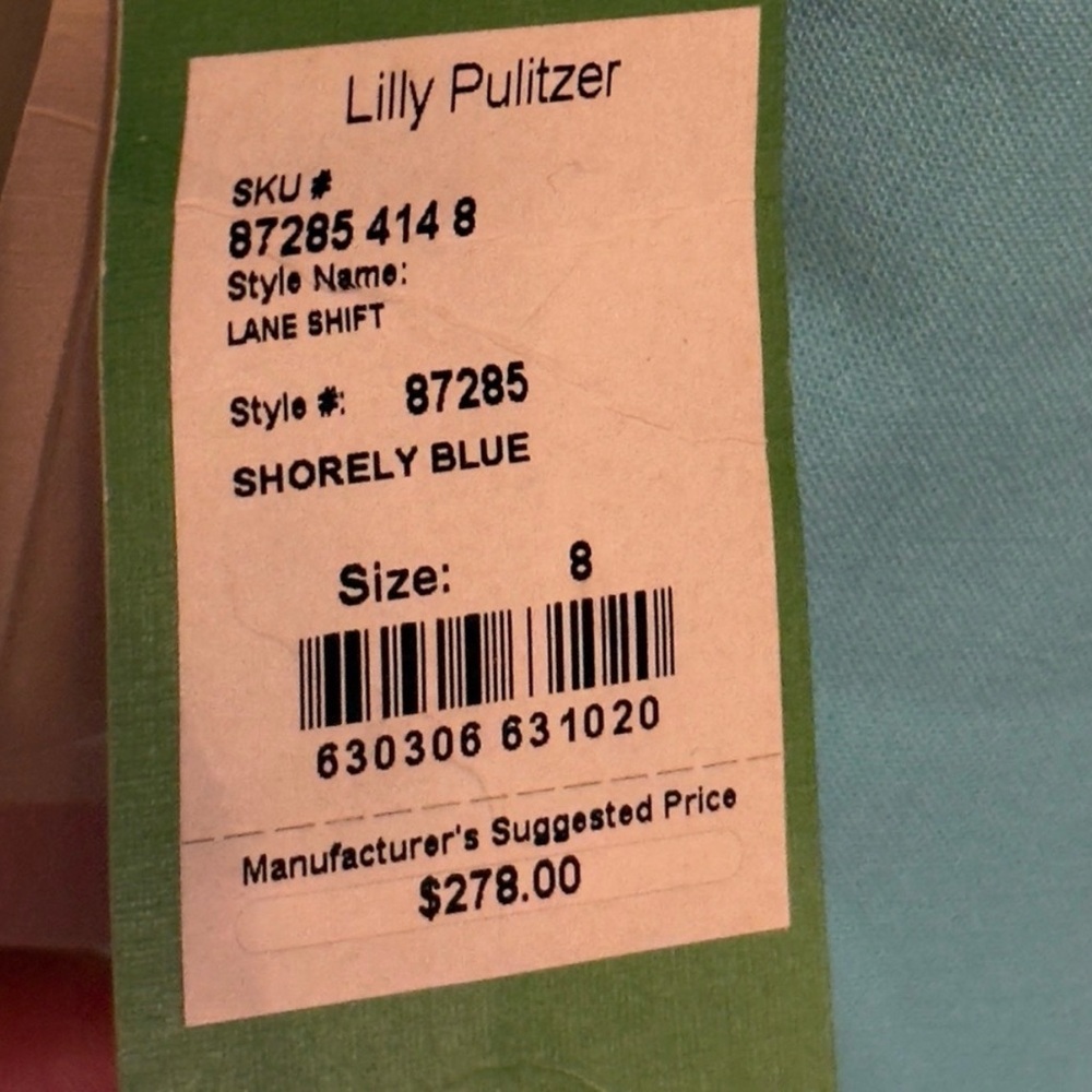 Lilly Pulitzer Turquoise Sleeveless Mini Dress - Picture 3 of 5